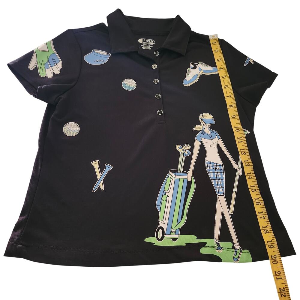 Izod Extreme Function Women's Golf Graphics Polo Shirt Size Small - Picture 6 of 7